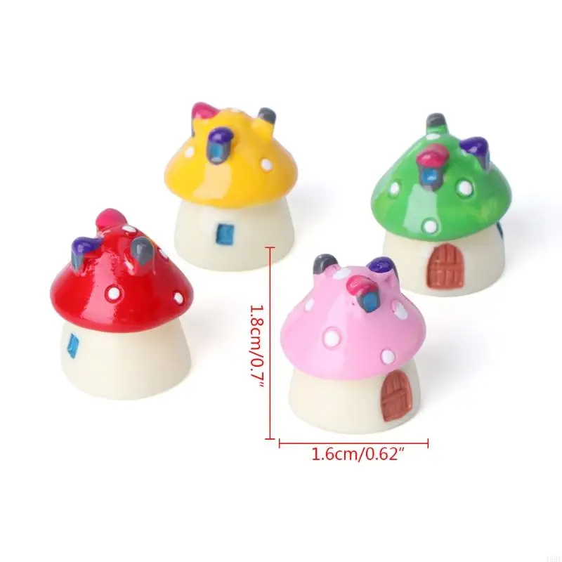 45be Mushroom House図形のミニミニチュアフェアリーガーデンサボテン装飾用品