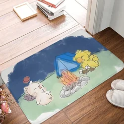 Final Fantasy Chocobo Game Non-slip Doormat Mog Camping Carpet Bath Bedroom Mat Welcome Flannel Decor