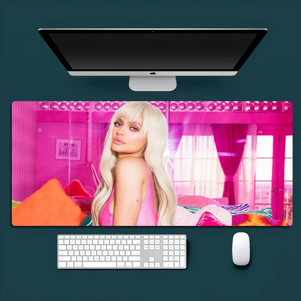 Model K-Kylie J-Jenner Sexy Mousepad Office Small Large PC Computer Keyboard Mouse Game Rubber Anti-Slip Mice Mat Big