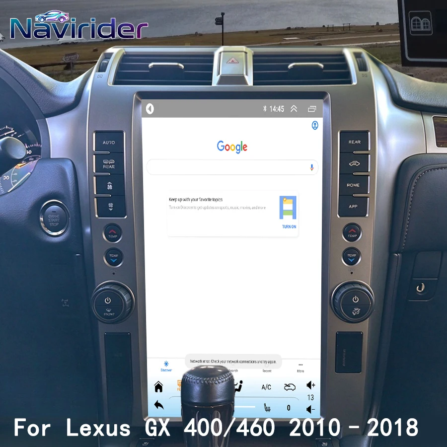 For Lexus GX400 GX460 2010-2018 2Din Head Unit 15.6Inch Vertical Android Car Stereo GPS Wireless Carplay Android Auto Player