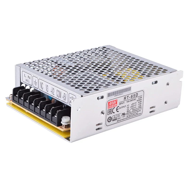 MEAN WELL RT-65 Series Triple Output Switching Power Supply 65W RT-65A RT-65B RT-65C RT-65D