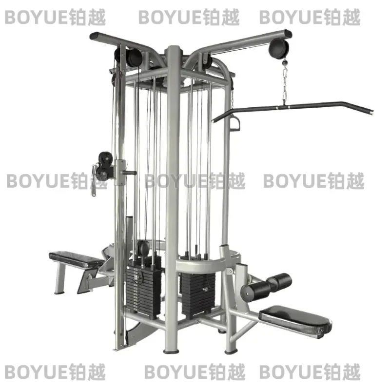 Multi Station Home Gym Equipment 4 Person Strength Training Machine Combo Workout Fitness Rack for Full Body Exercise