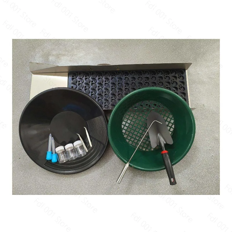 Gold Washing Sluice Box Gold Recovery Sluice Mat Small Scale Mining Equipment Full Gold Mining Tools Set