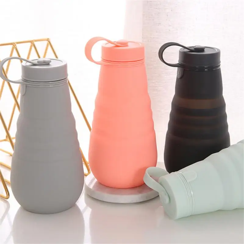 New Creative Silicone Folding Water Cup Outdoor Portable and Scalable Water Cup Sports Water Bottle Travel Water Cup Handy Cup