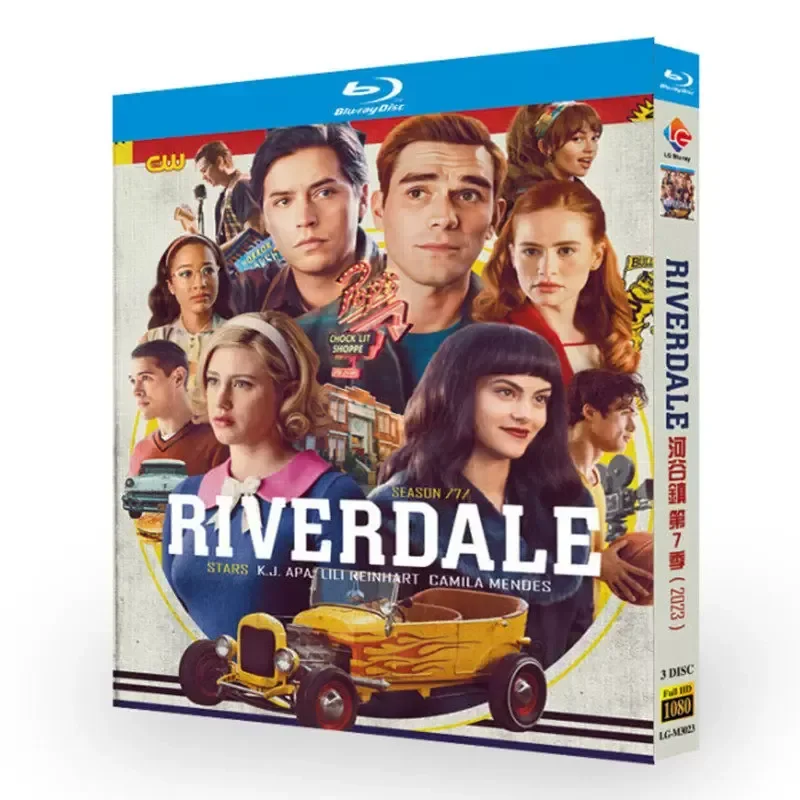 

Blu-ray Disc Riverdale Season 7 US TV Series 1080p Box Set with Chinese and English Subtitles