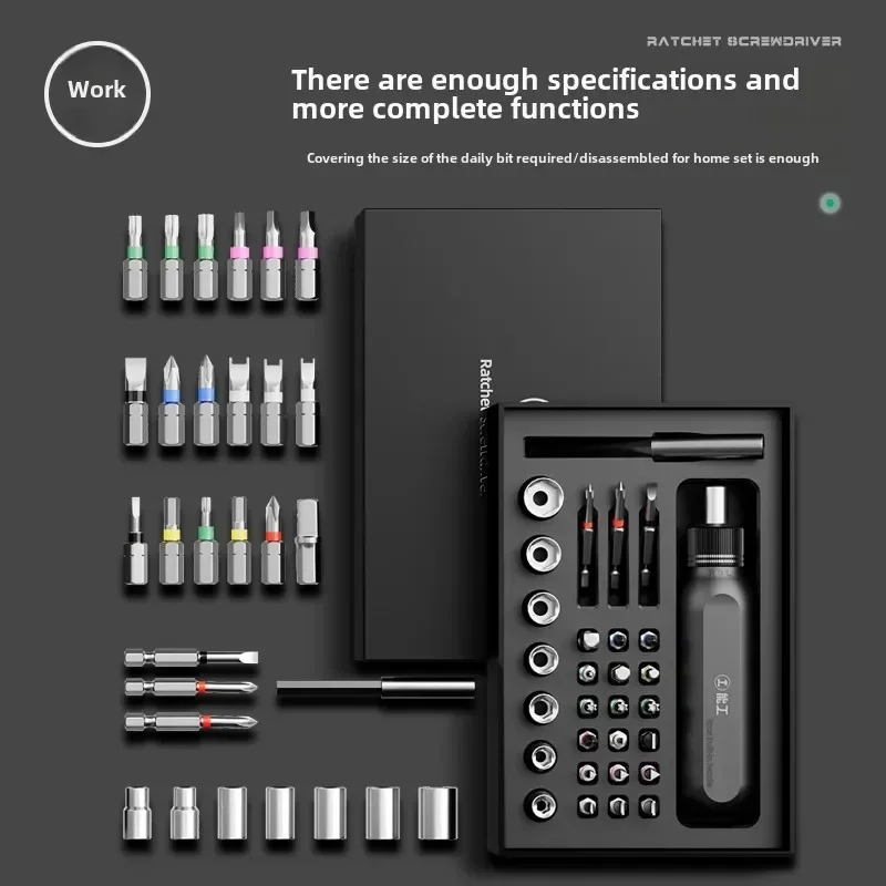 Professional Grade Ratcheting Screwdriver Set with Magnetic Triangular Bits and Ergonomic Handle