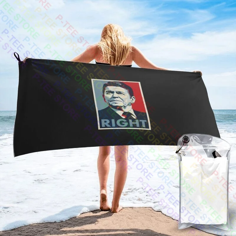 Ronald Reagan Right 1980'S Republican O'Bama Quick dry Towel Printed Lightweight Personalized