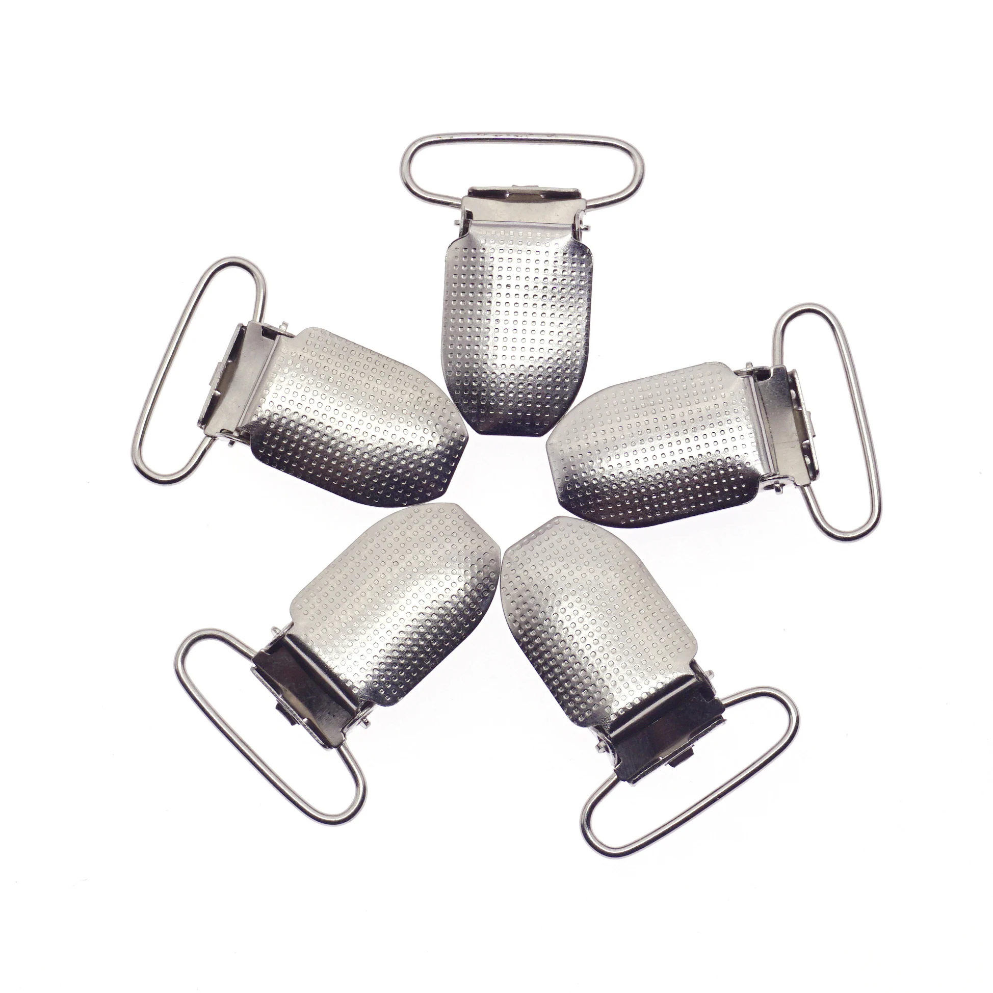 

100 шт. серебристых металлических застежек-клипс для подтяжек, ремней, держателей для пустышек, рюкзаков, одежды, ошейников для собак, аксессуаров для сумок