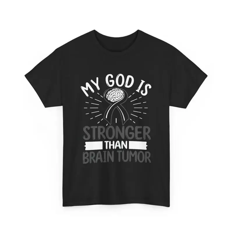 Cancer Awareness My God is Stronger Than Brain Tumor T Shirt