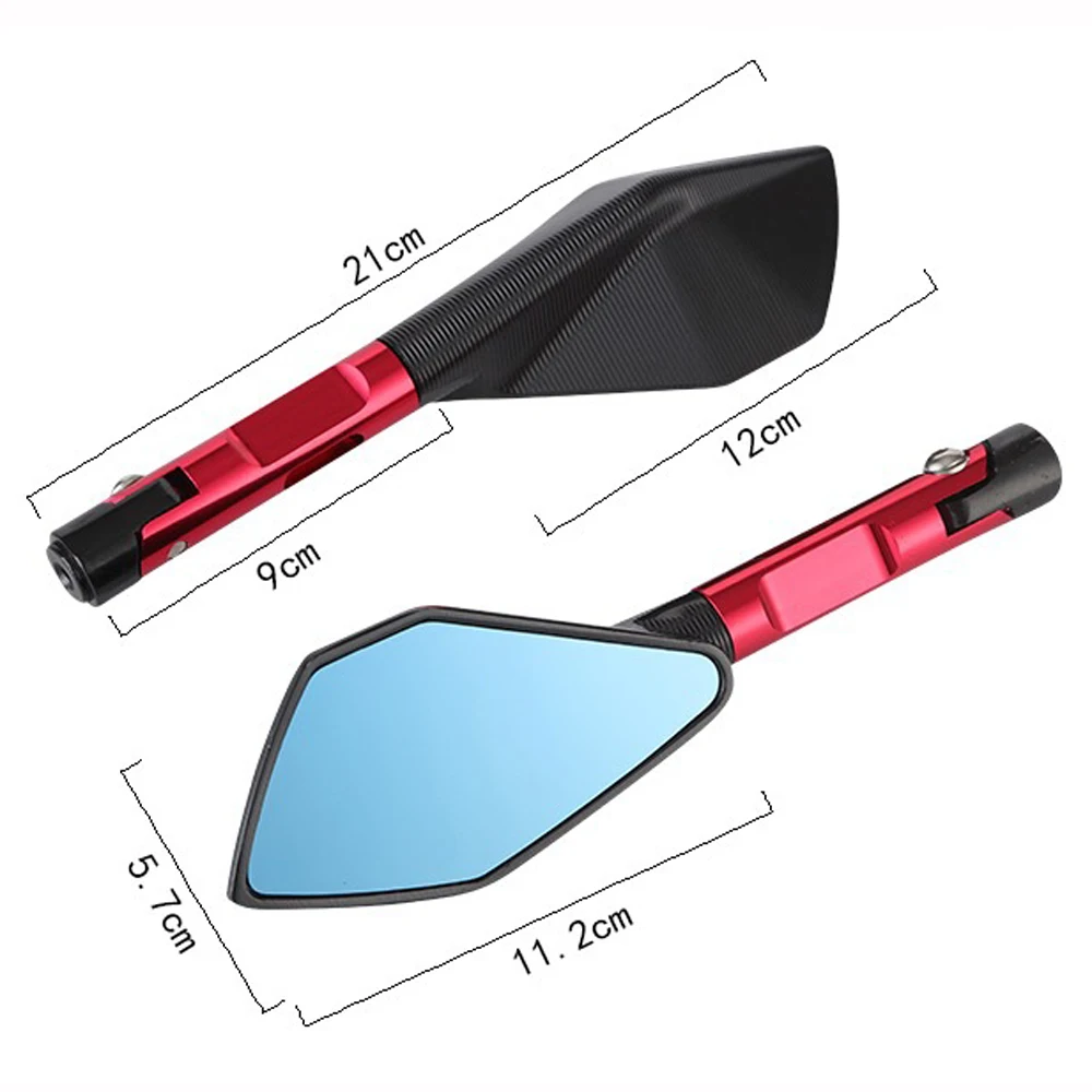 Universal New Motorcycle Rear View Mirror Sports Car Rearview Mirror CNC Aluminum Alloy Rear-view Mirrors Motorcycle Accessories