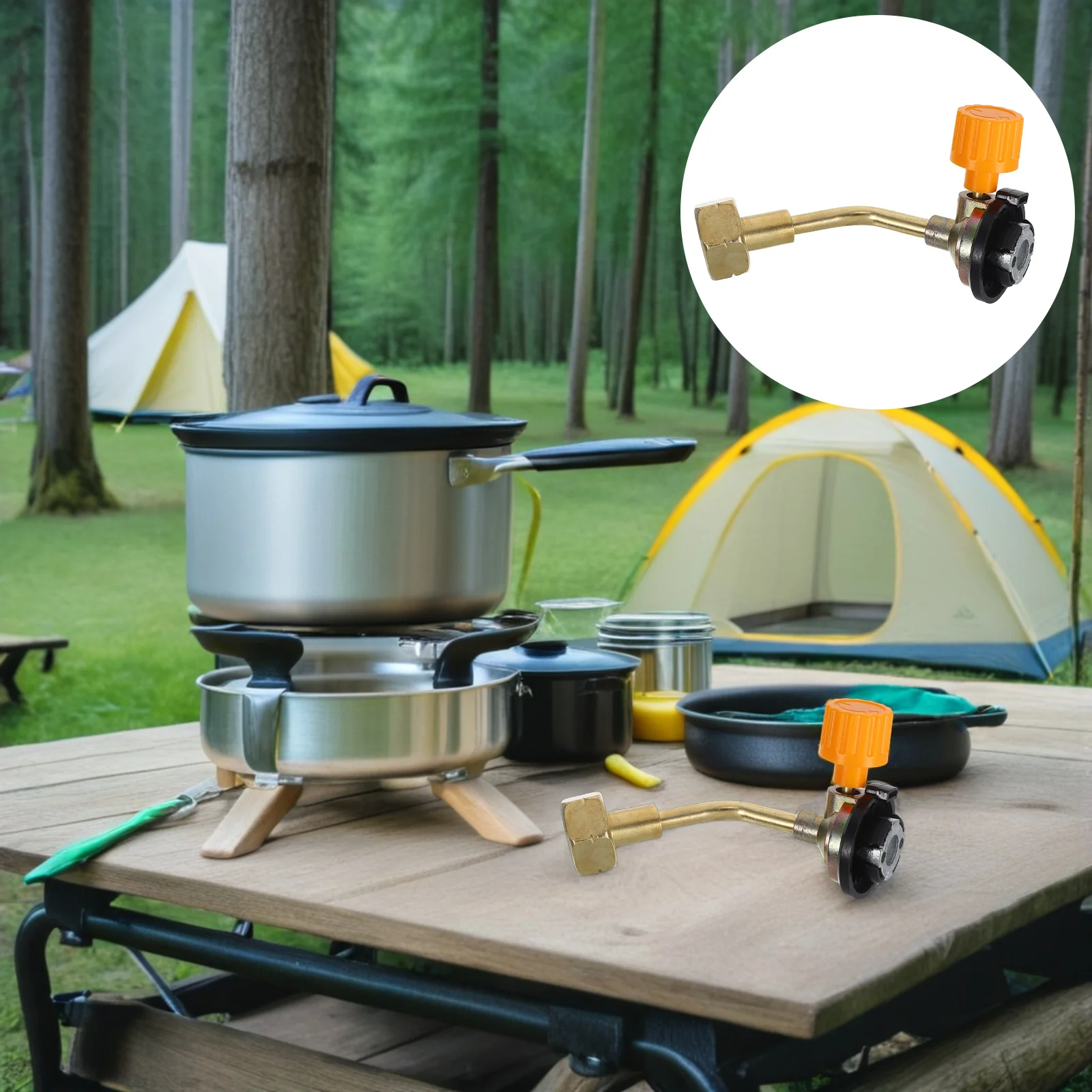 

Outdoor Cassette Gas Tank Liquefied Gas Tank Interconnection Valve Refill Connector Portable Stable Transfer Valve for Outdoor