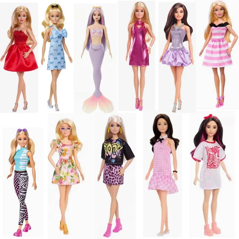 Barbie Fashionable Dolls Dress Countryside Doll Kawaii Holidays Gifts House Brinquedos Birthdays Surprises