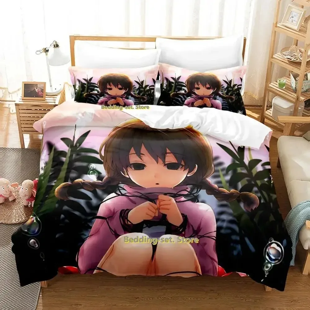 

New Yume Nikki Bedding Set Single Twin Full Queen King Size Bed Set Adult Kid Bedroom Duvetcover Sets Anime parure de lit Bed