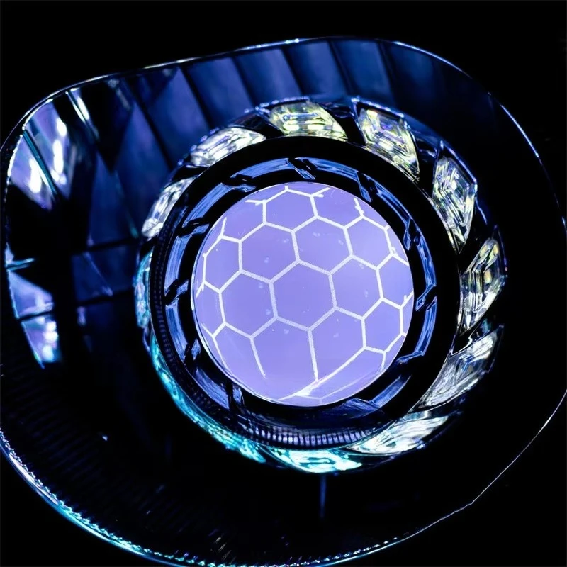 For MAZDA BT50 Custom Headlight BT-50 Front Lamp Angel Eye W/Sequential Indicator/RGBW Turbine