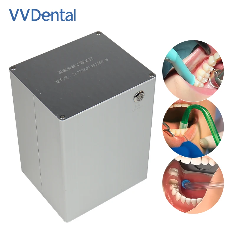 Portable Dental Micro Negative Pressure Machine Electric Pressure Aspirator, Oil-Free Silent Suction Machine for Dental Lab