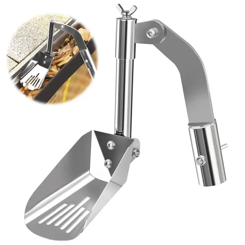 

Alloy Gutter Scoop Tool, Home and Garden Roof Leaf Cleaning, Made of Aluminum