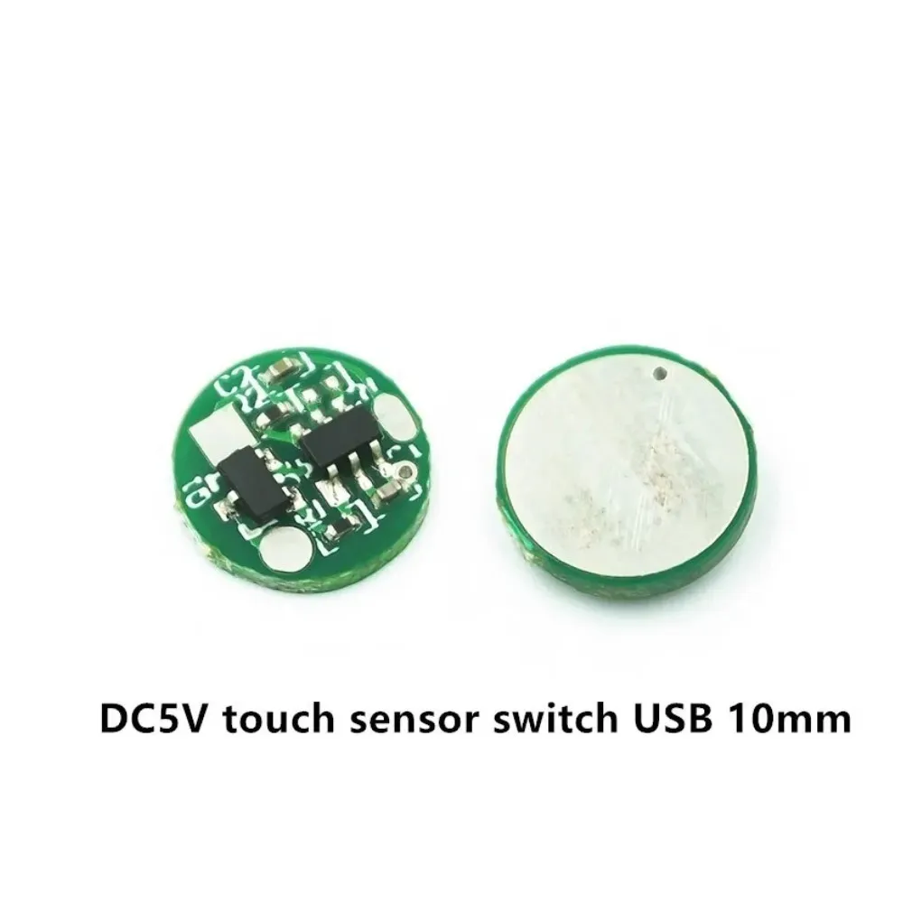 DC5V touch sensor switch USB power supply 10mm mini DC thumb light mirror LED mirror front light touch switch