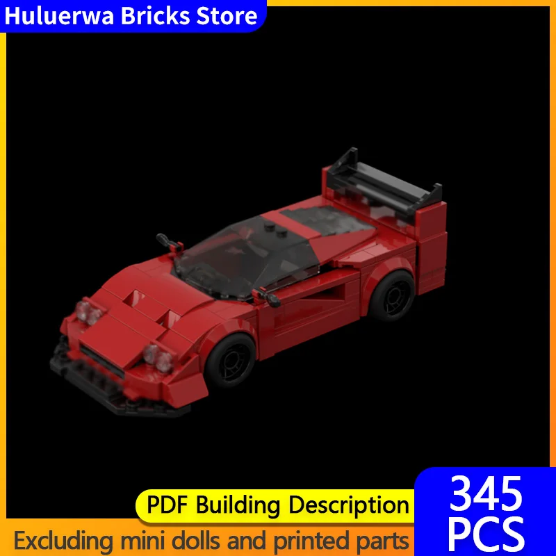 

Speed Racing Car Model MOC Building Bricks F40 LM Top Tier Sports Car Modular Technology Gifts Holiday Assemble Children Toys