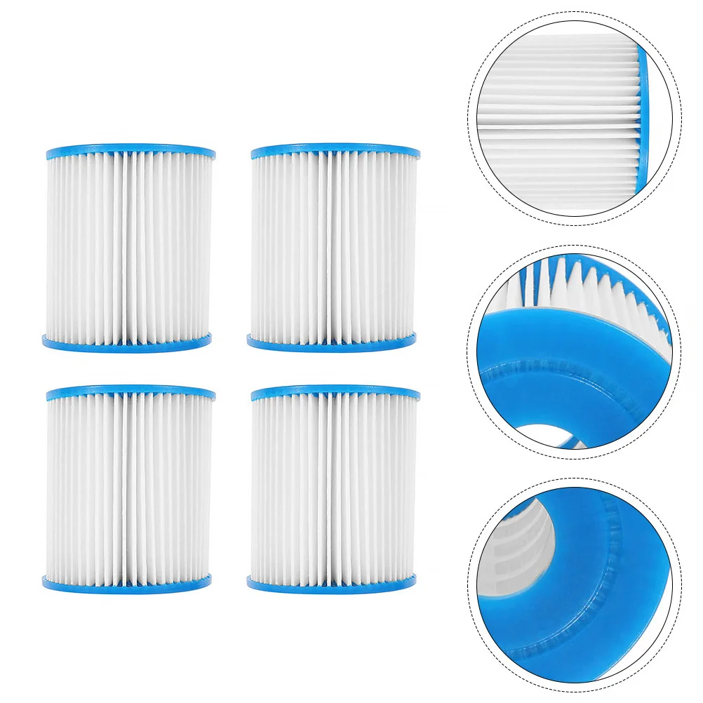 4 قطعة استبدال فلتر السباحة عالية.7 سنتيمتر الارتفاع 7.8 سنتيمتر عرض مصفاة بلاستيكية متينة لمضخة مياه حمام السباحة