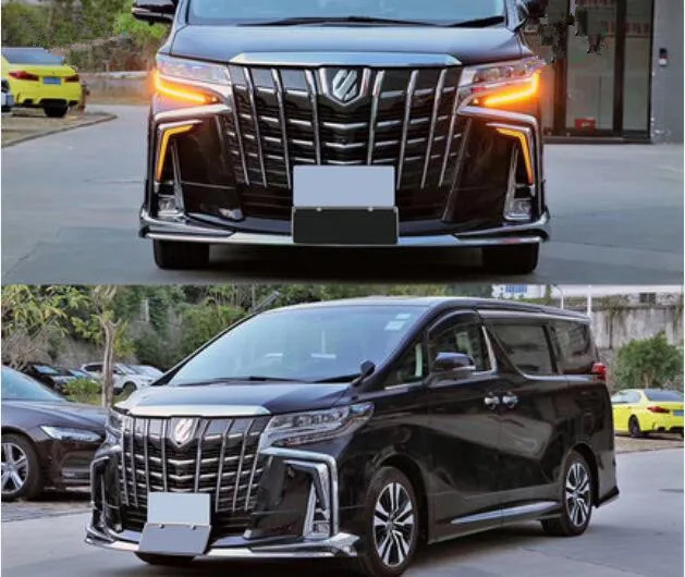 

Высококачественный полипропиленовый праймер для корпуса Toyota Alphard 2015-2020, губа переднего бампера + задний диффузор + Боковая юбка корпуса двери