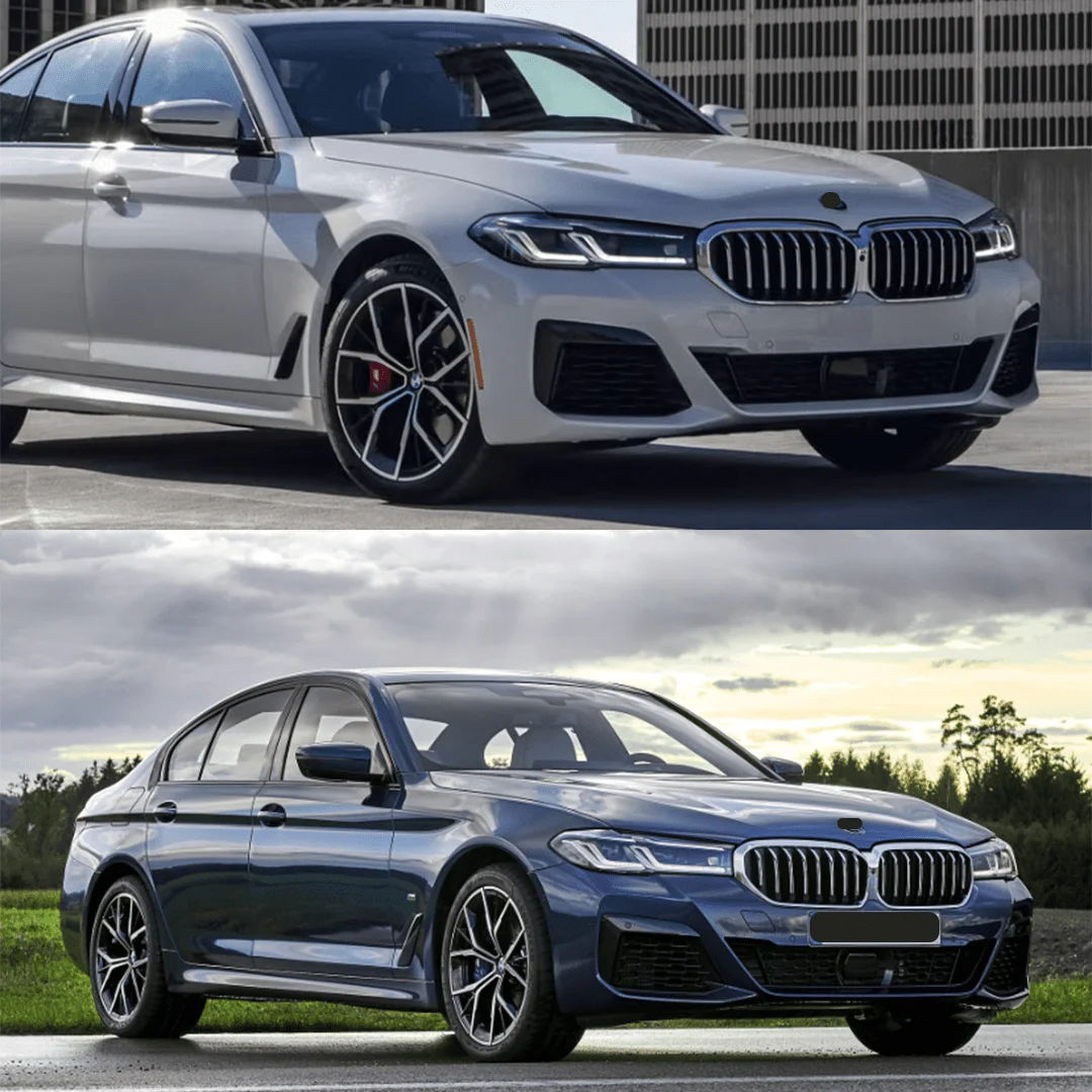

Глянцевая черная решетка радиатора Dua Slat для BMW 5 серии G30 G31 2021-2023 530i 540i M Performance Racing Grill