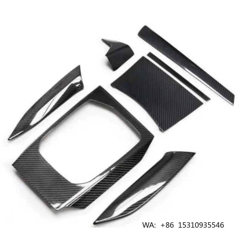 100% Dry Carbon Fiber 7 PCS Interior Trim Stick on for BMW 3 Series  G20 G21 G28 2020+  Pure Carbon Fiber Interior Trims