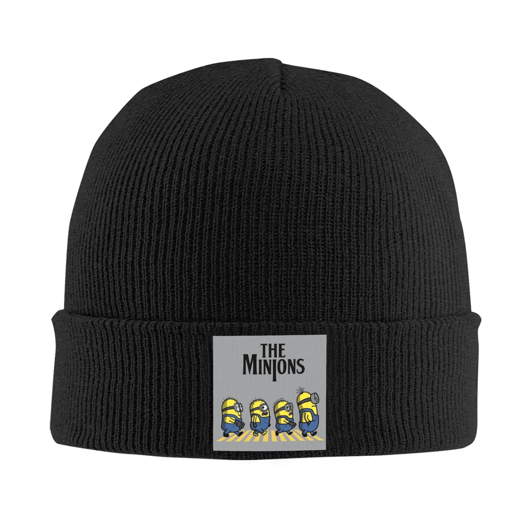 Custom Minions Anime Cartoon Skullies Beanies Caps Unisex Winter Warm Knit Hat Women Men Cool Adult  Bonnet Hats Outdoor Ski Cap