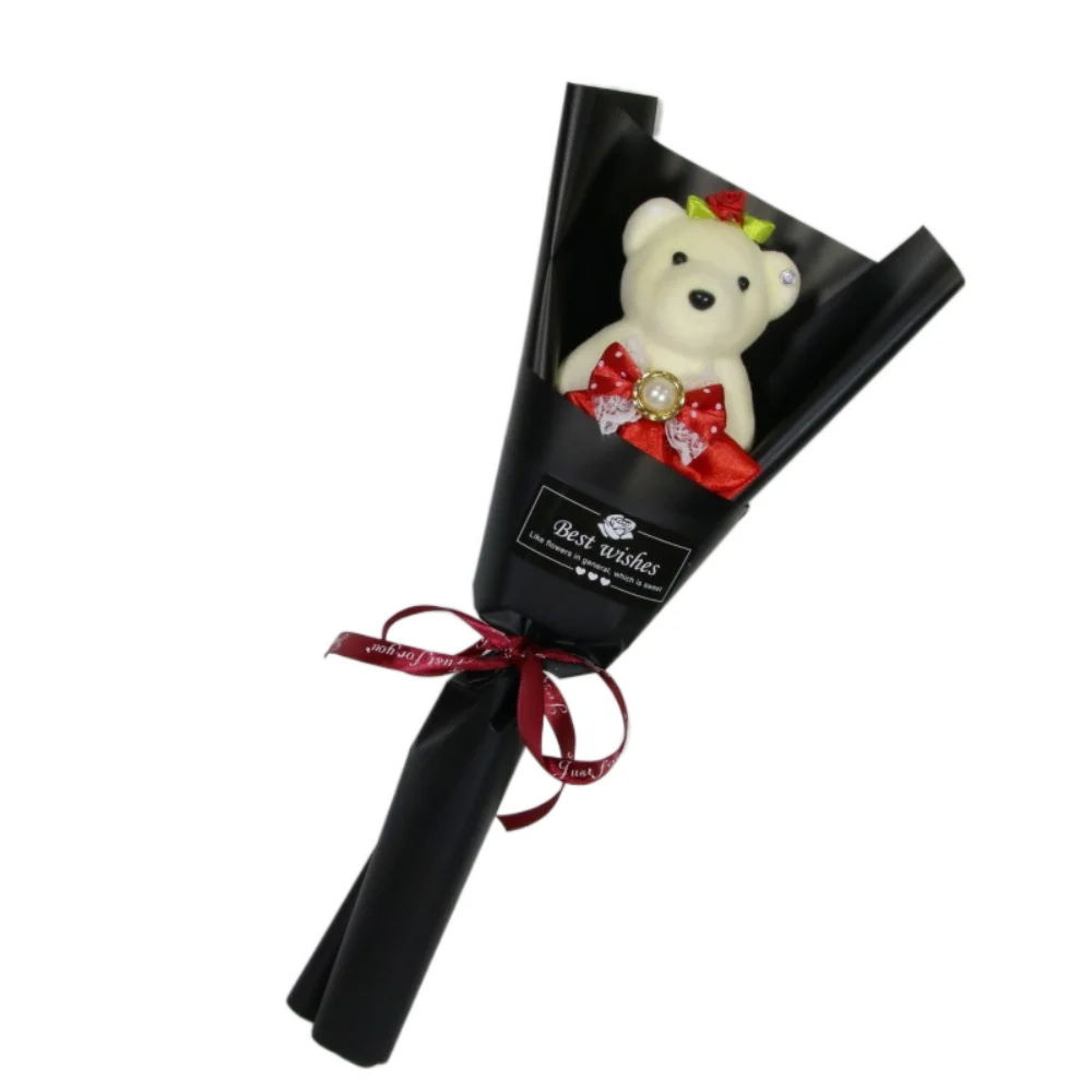 

Новый букет, украшение, медведь, букет, игрушка, подарок на выпускной, букет животных, мультяшный милый медведь, День святого Валентина