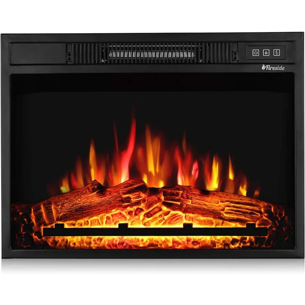 2023 New TURBRO Fireside FS23 Realistic Flames Electric Fireplace, Remote Control, 3 Adjustable Brightness Flames