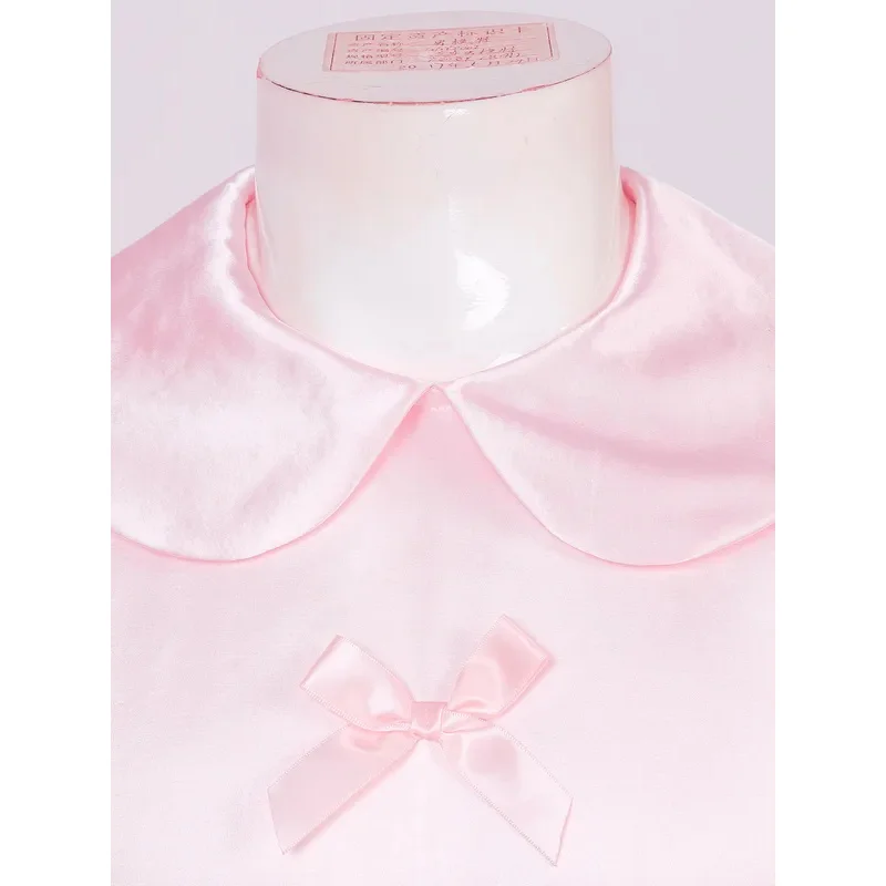 Uniforme de sirviente de Halloween para hombre, disfraz de Cosplay de satén con manga abombada, vestido con volantes y lazo, Fiesta Temática de sirvienta Sissy, ropa para discoteca