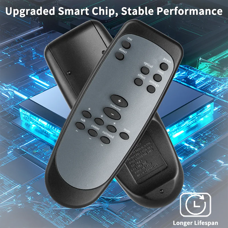Control Remoto Compatible con el Sistema de Altavoces con Sonido Envolvente Logitech Z-906 S-00102 S-00103 Z906 5.1, Control Remoto de Repuesto