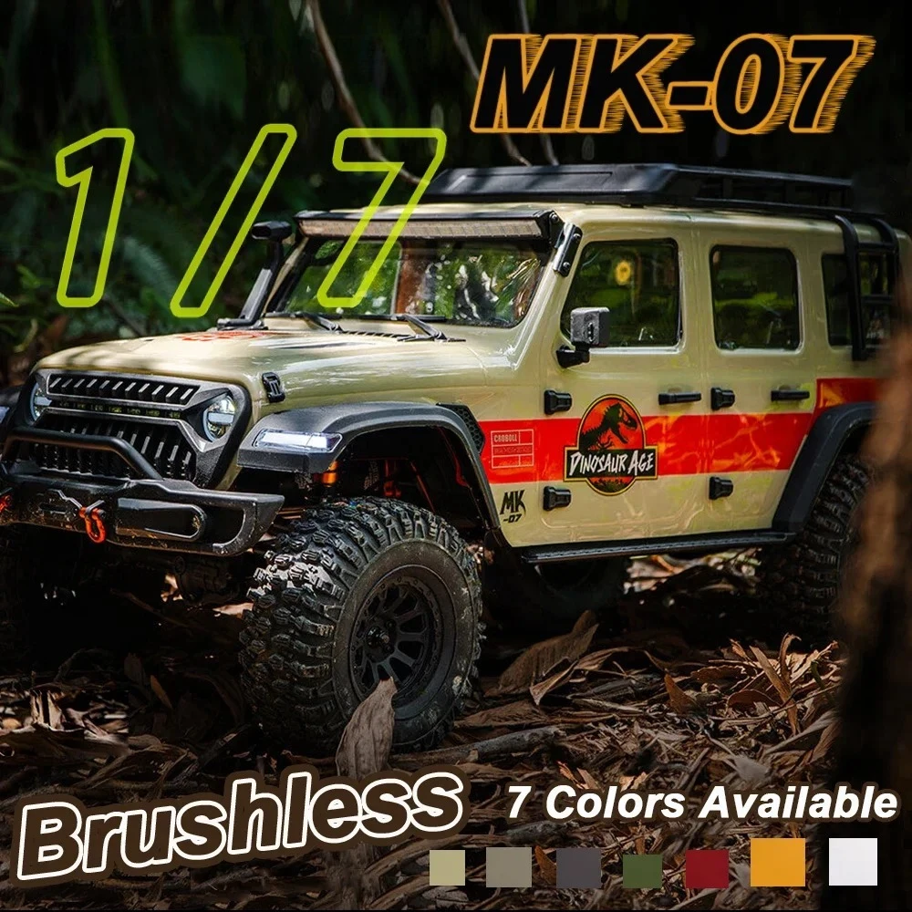 Croboll MK07 نسخة بدون فرش 1/7 RC نموذج التحكم عن بعد الكهربائي سيارة روك الزاحف 4WD RTR ألعاب الأطفال الكبار