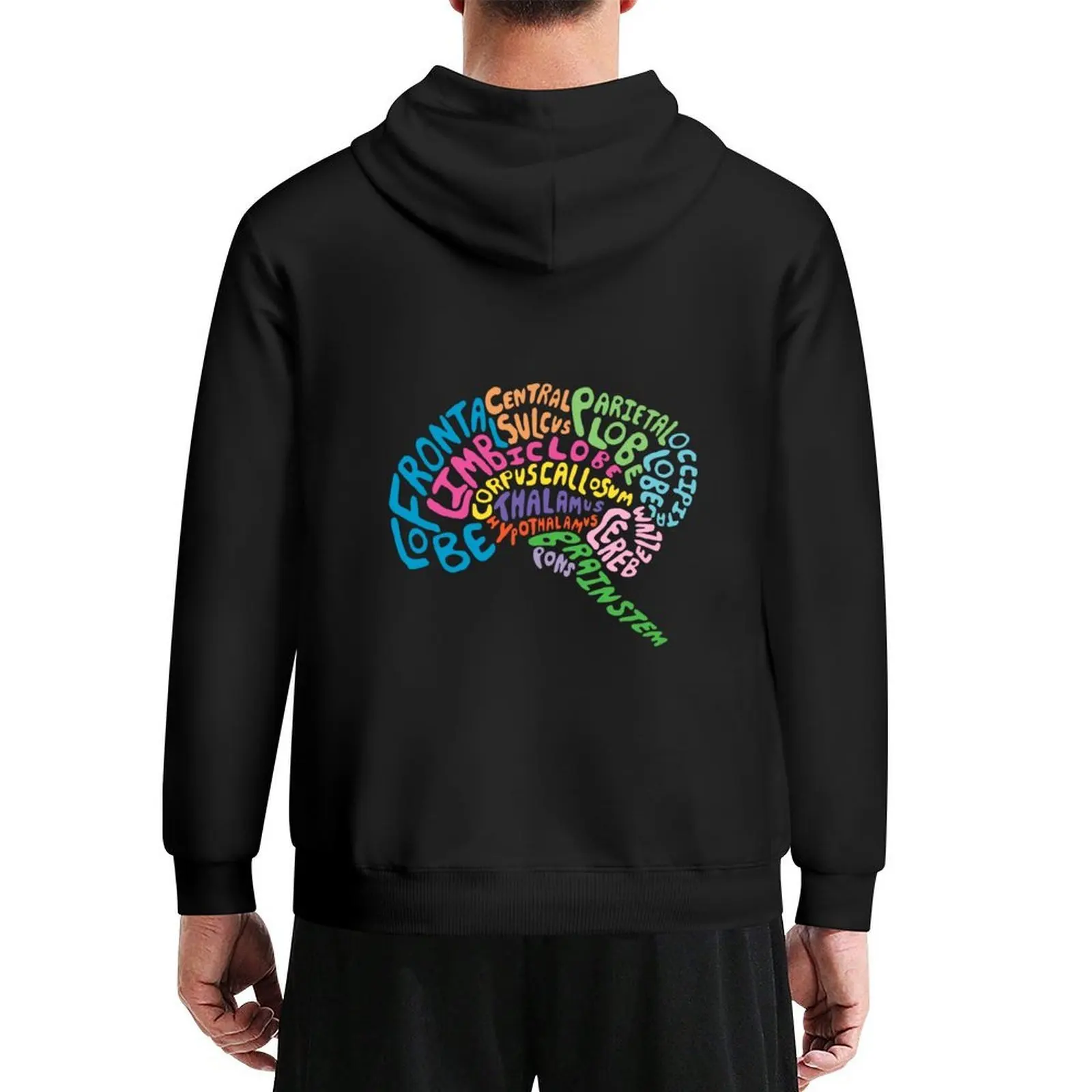 

Human Brain Anatomy Colored- Psychology Design Hoodie blouse men's coat men's winter sweater mens hoodie