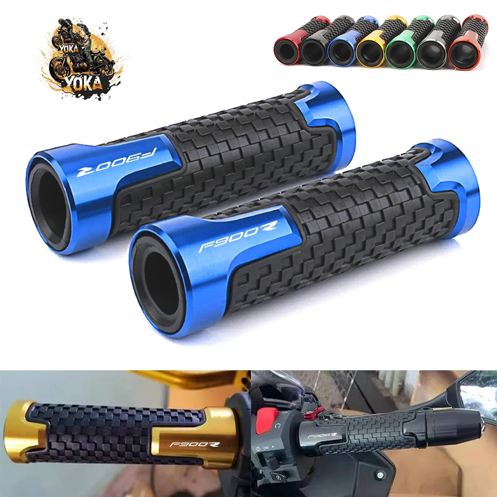 Logo For BMW F800r F900r F900xr F800 F900 R XR Anti-slip Bicycle Handlebar Hanrdle Bar Grips Moto Accessories 7/8“ 22MM