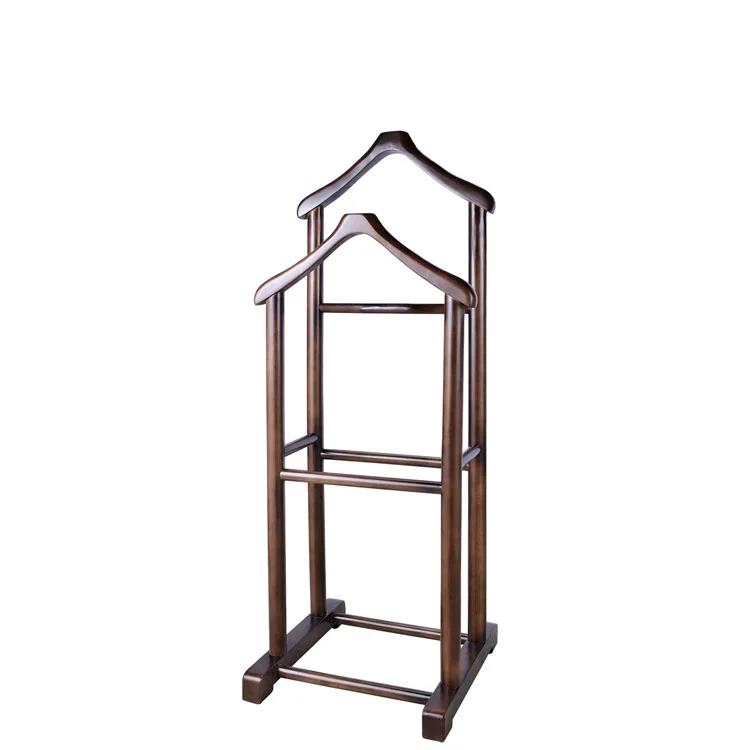 

Best dark walnut hotel solid wood coat rack stand wholesale