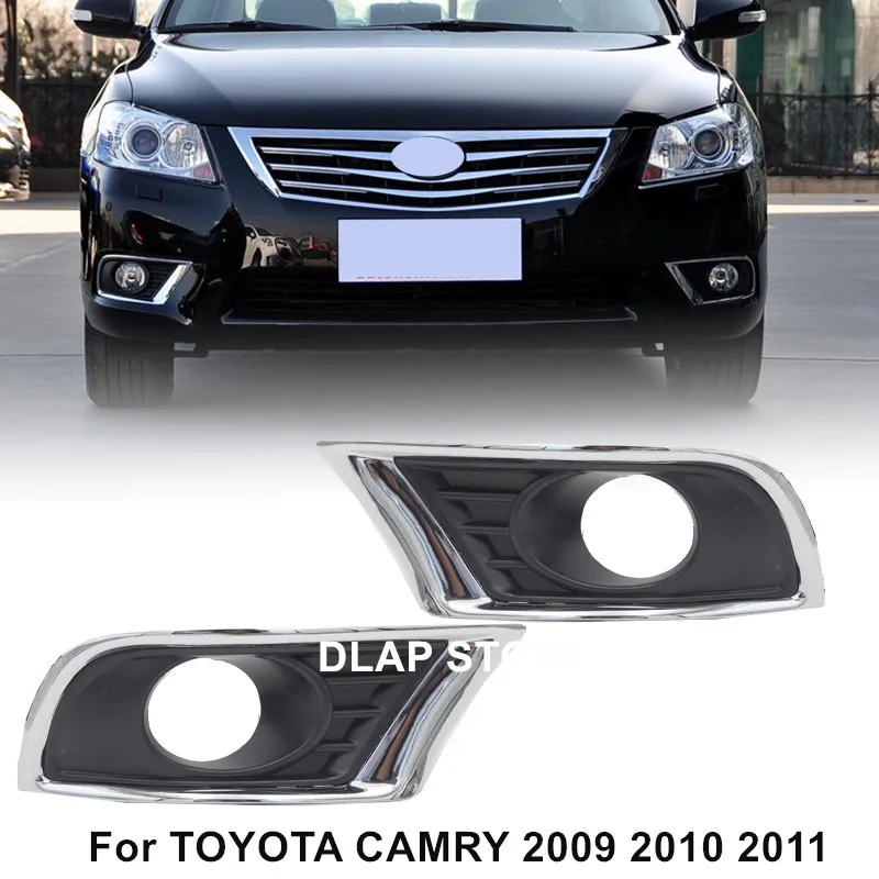 Car Lights Shell For TOYOTA CAMRY AURION 2009 2010 2011  Front Bumper Fog Lamp Cover Foglight Hood