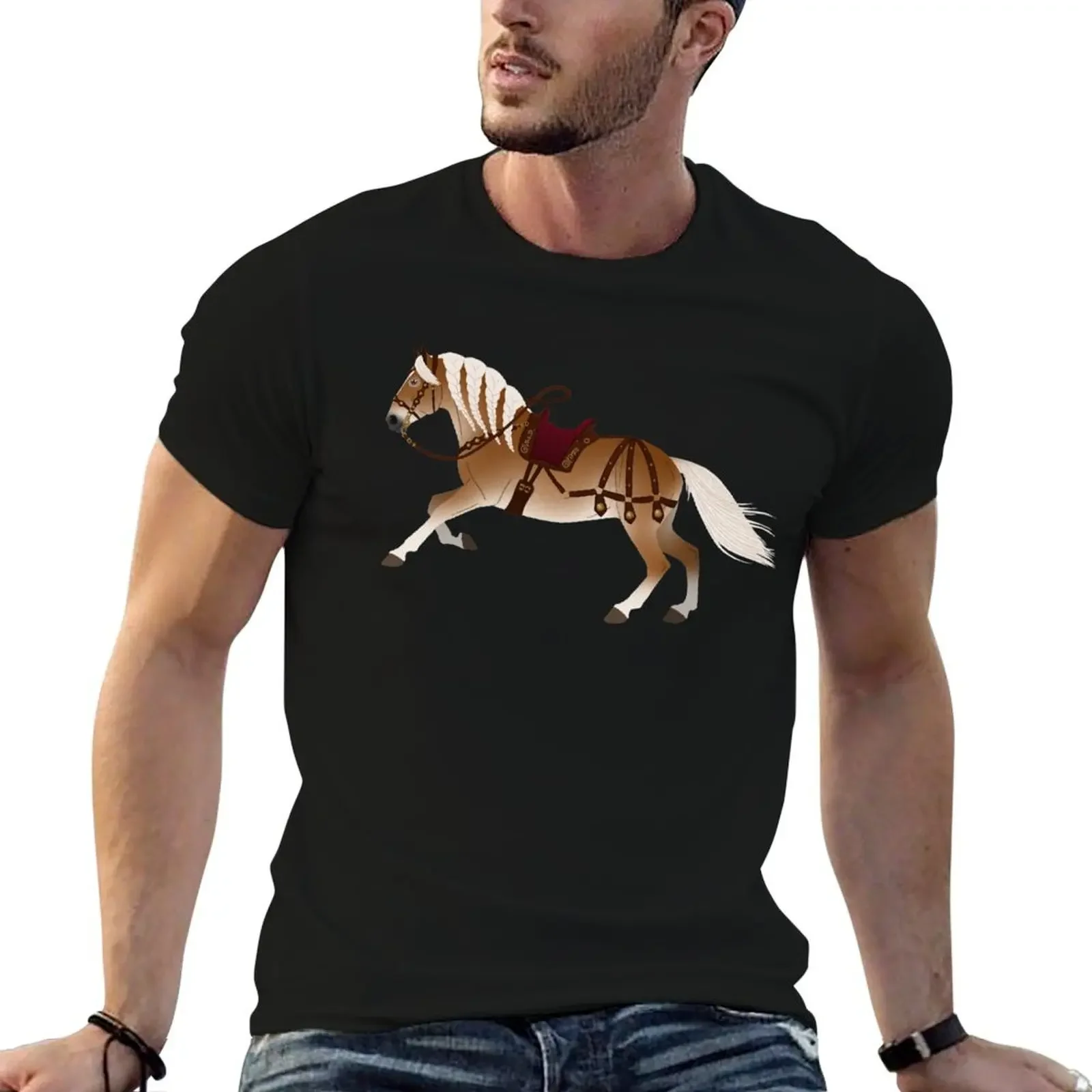 Baroque Haflinger Horse - Equine Rampaige T-Shirt korean fashion for a boy vintage t shirts mens cotton t shirts