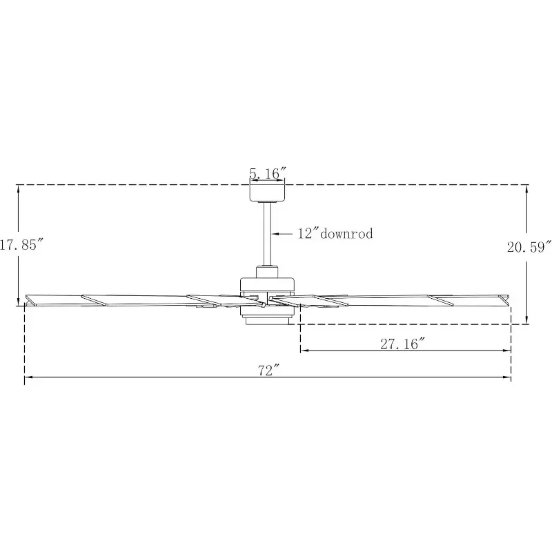 Ventilador de techo Reversible con Motor silencioso, aparatos de refrigeración para sala de Estar, comedor, dormitorio y cocina