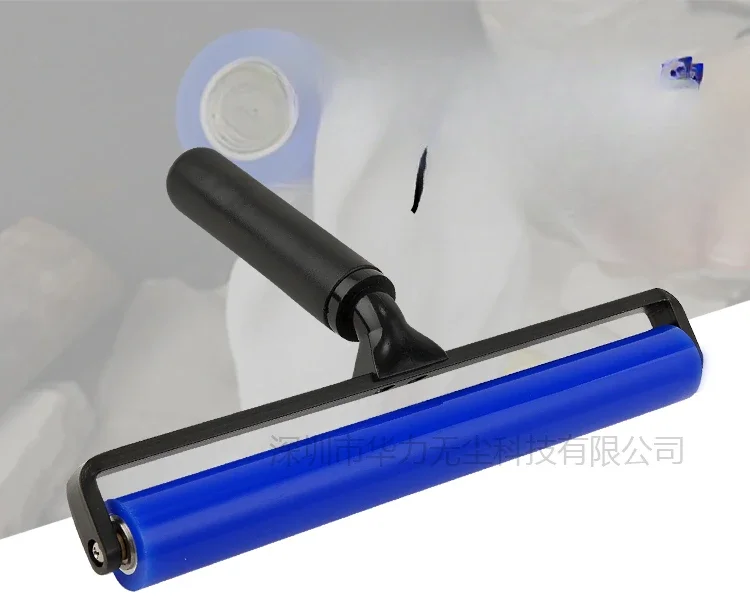 

Dust removal roller, silicone rubber roller, plastic handle