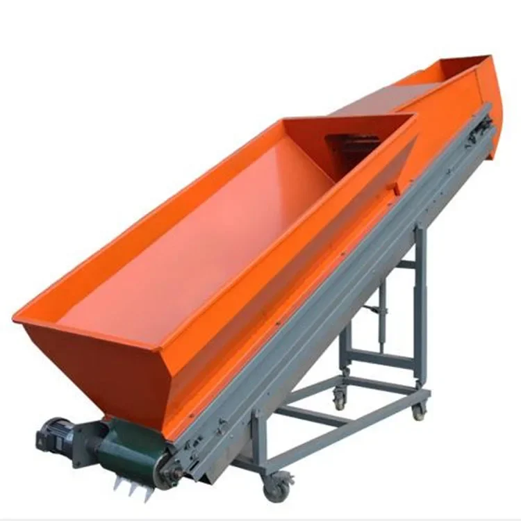 Fully Automatic Waste Plastic Material Feeder Plastic Belt Grain Conveyor