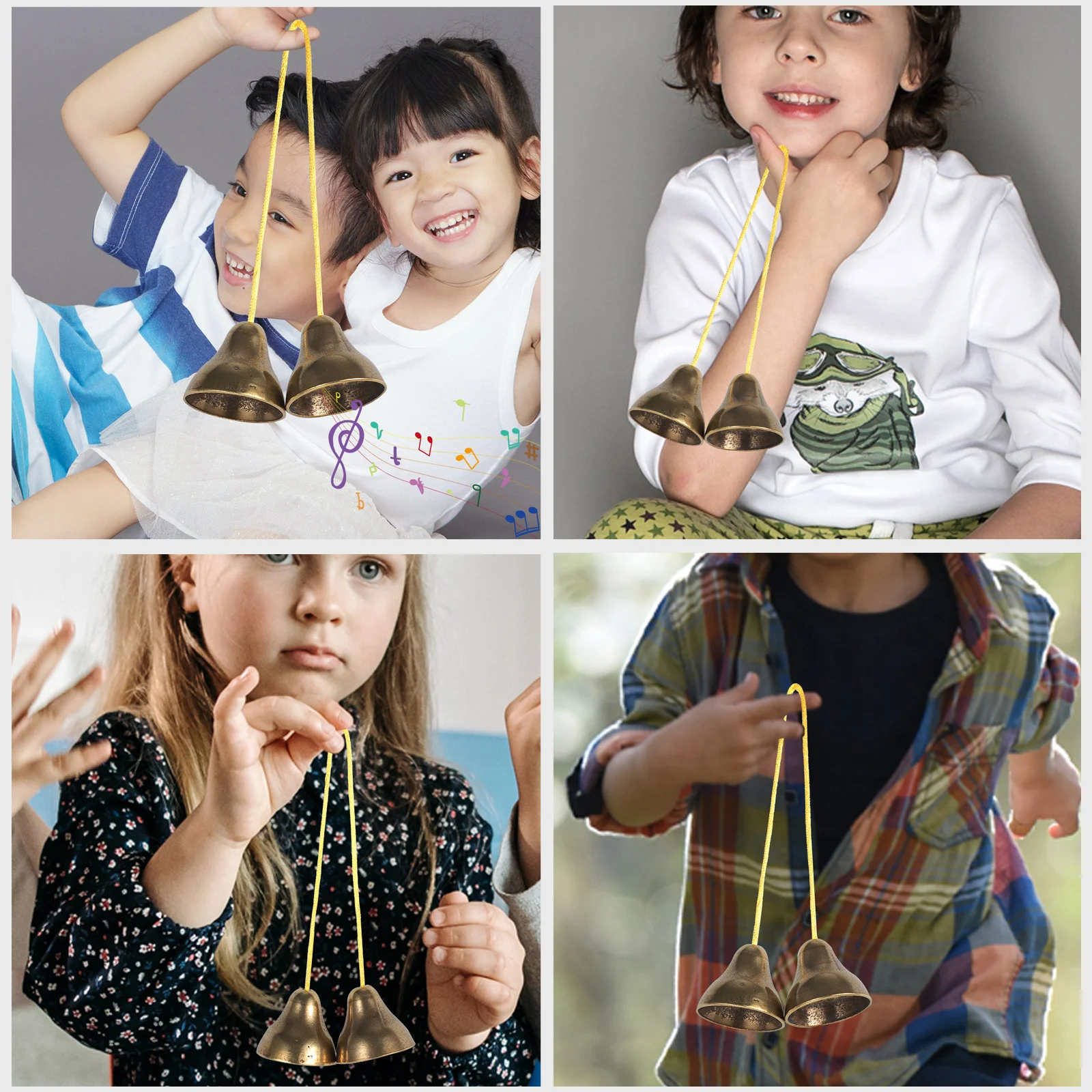 

1pcs Thickened Cymbals Bell Metal Hand Bell Vintage Yoga Music Instrument For Performance Religious Ceremony Percussion Chime