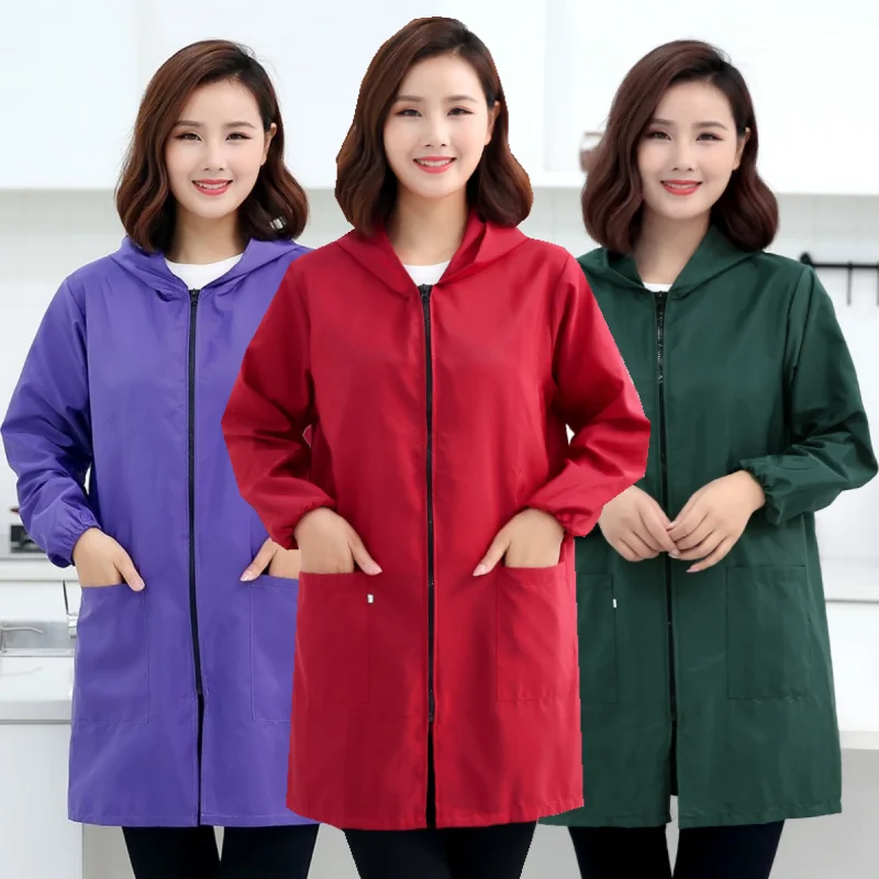 Pet Dog Grooming Uniform The Groomer Grooming Clothes Gown Barber Shop Hairdresser Work Clothes Women Beauty Salon Robe Y1107