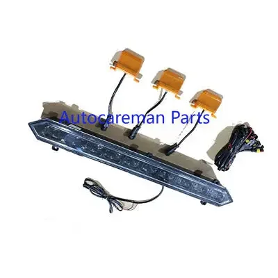 Pasuje do 2022 Toyota Tundra TRD PRO przedni grill listwa LED i 3 bursztynowe światła