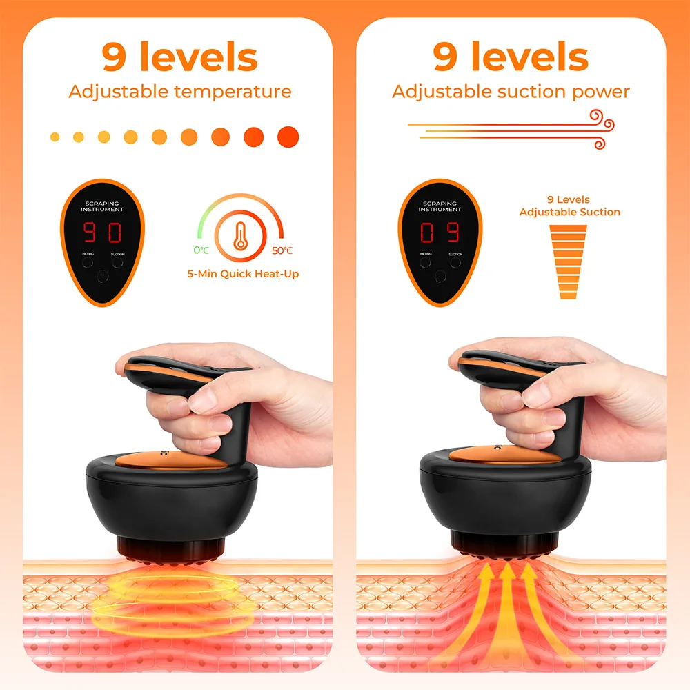 Physiotherapy Suction Cup Electric Guasha Cupping Massager Household Vacuum Massager Suction Cups Electric Scraping Body Cupping