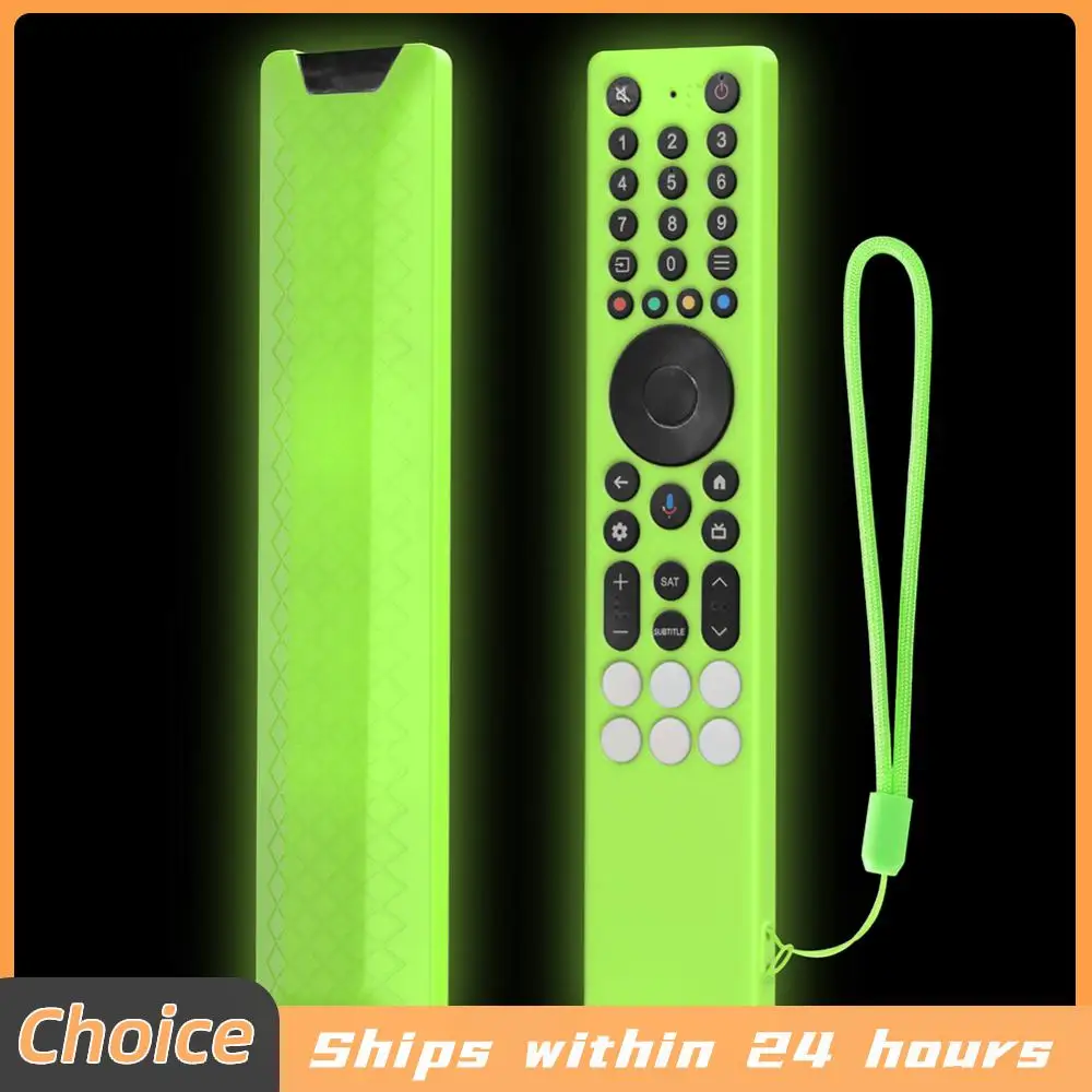 For TCL RC833A Silicone Remote Control Case with Lanyard Protective Cover Anti-Scratch Drop-Proof RC Cover Smart TV Accessories