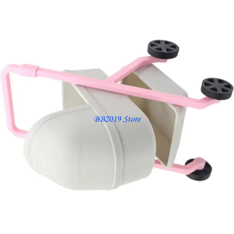 Q0KB – poussette Miniature pour bébé, jouet modèle pour maison poupée 1/12, accessoires d'affichage scène