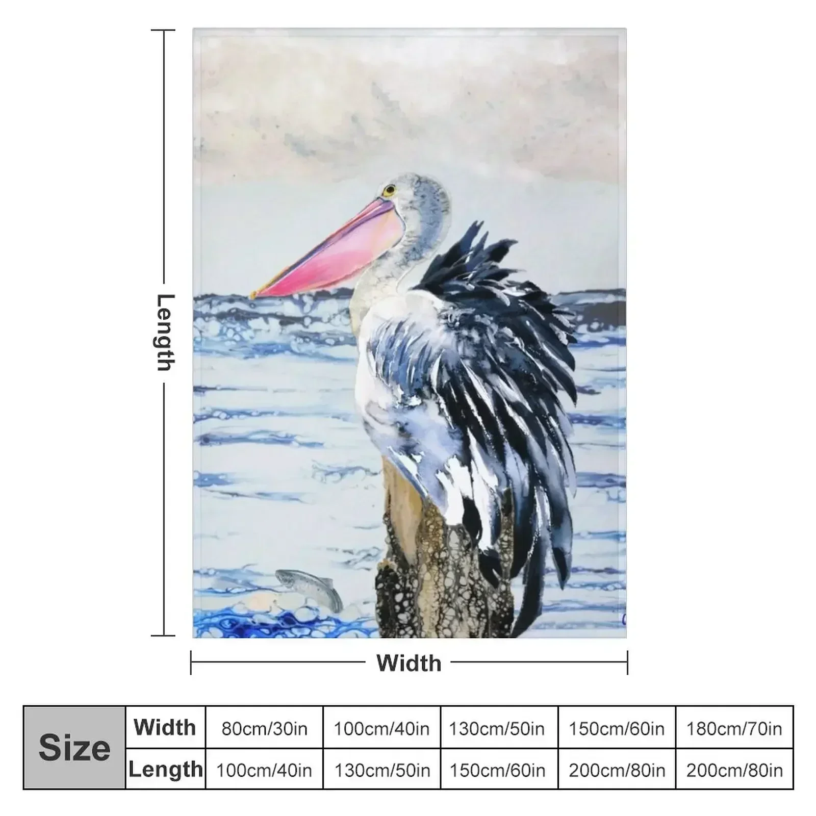 Pelican's Hope Throw Blanket Personalized Gift Camping Blankets