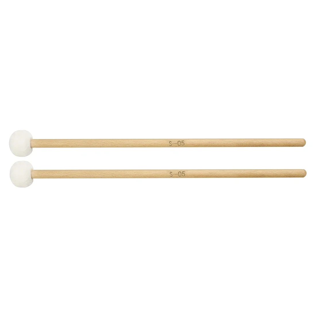 1 Paar Drumsticks Filz Drum Mallets Massivholzgriff Drum Sticks Pauken Snare Drum Teile Percussion Instrument Zubehör – Detail 8