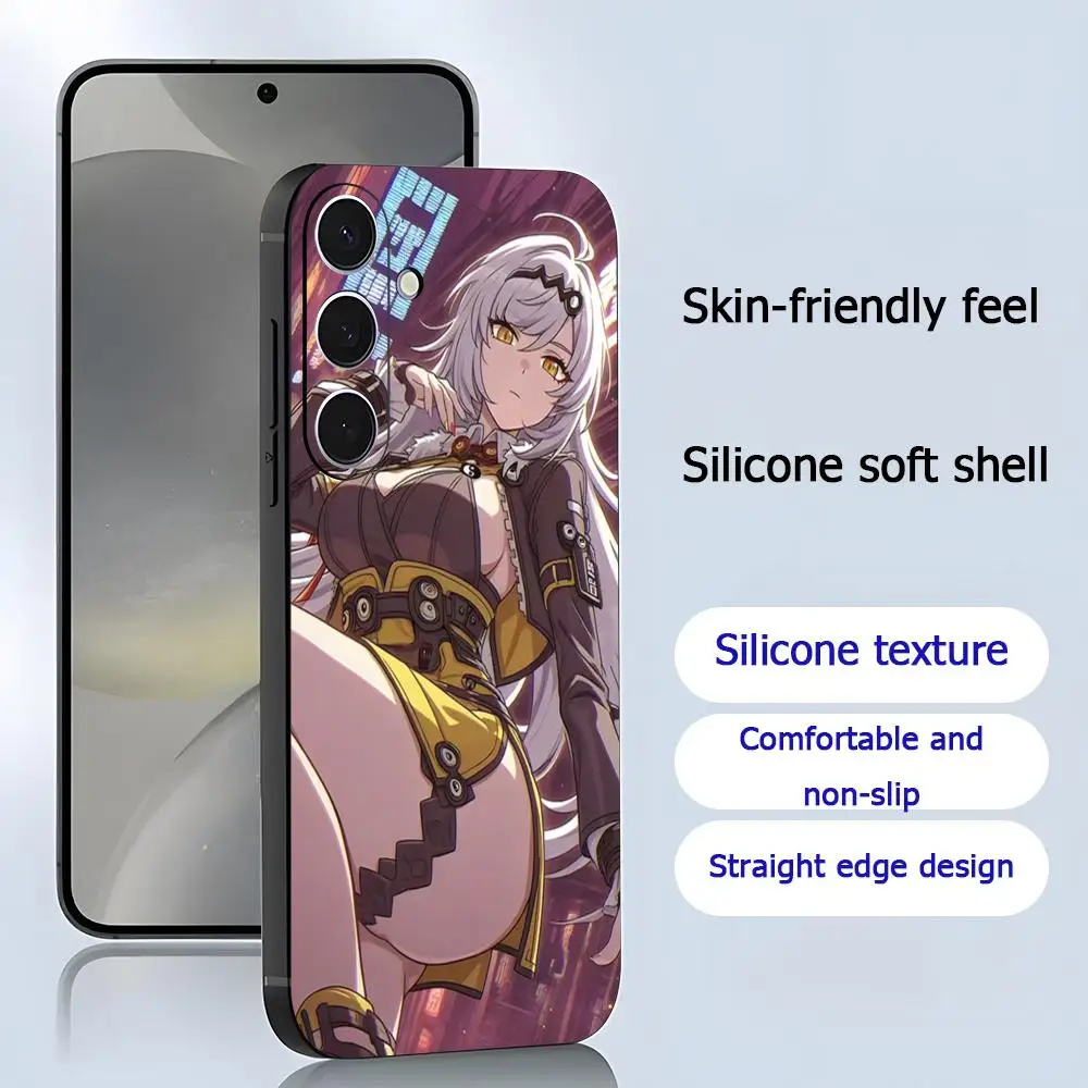 Cool Yixuan Zenless Zone Zero funda de teléfono para Samsung Galaxy S25 S24 S23 S22 S21 S20 Plus Ultra Note20 negro suave