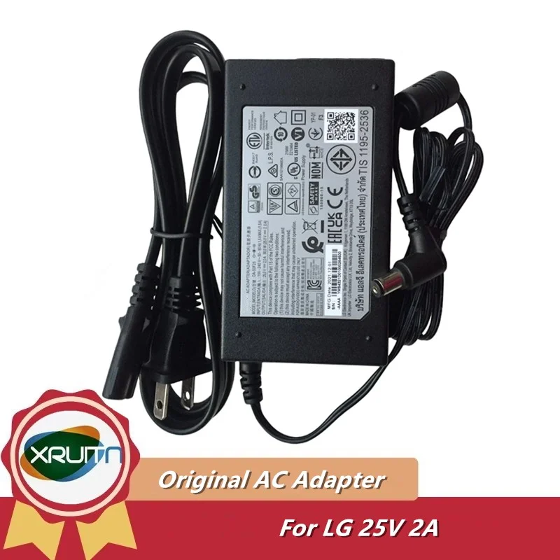 

Оригинальное зарядное устройство переменного тока 25 В, 2 А, 50 Вт для беспроводной звуковой панели LG SP8YA SN6Y SP8YA SPD75A LAS750M LASC58R SNC5A DA-50F25